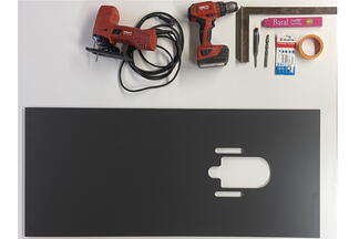 Werkzeug und Washletplatte