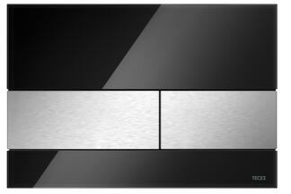 TECEsquare Betätigungplatte black, grey & chrom