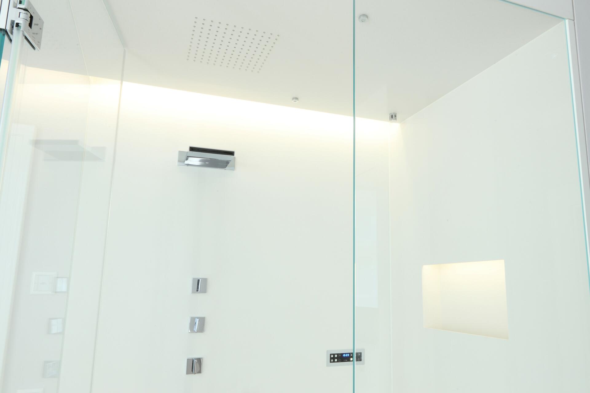 Detailansicht Dampfdusche